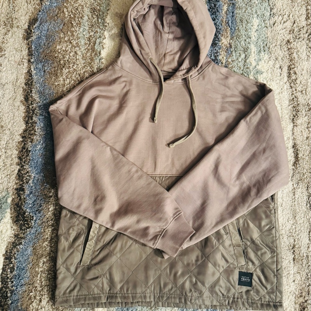Two-Tone Hooded Sweatshirt